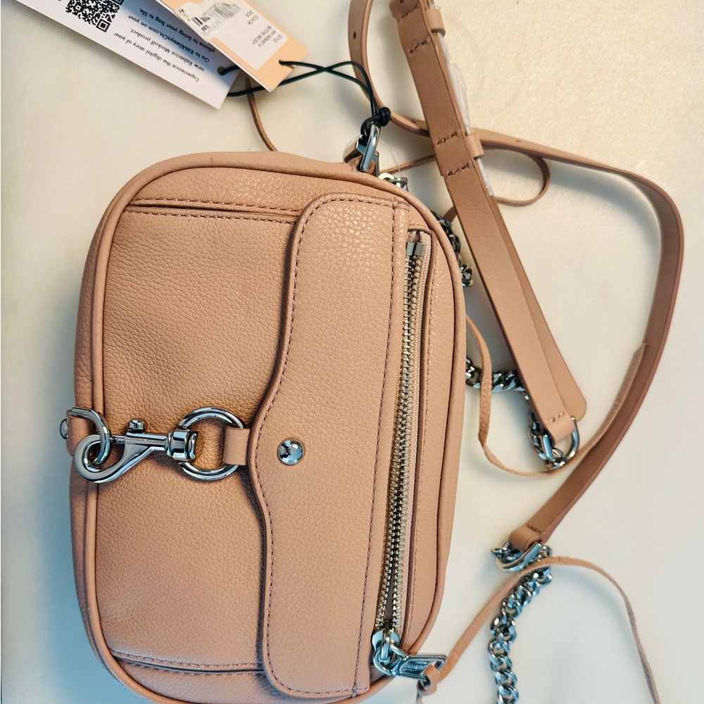 NWT Rebecca Minkoff purse in Doe color. Style HH18EBHX 16 BLYTHE XBODY.